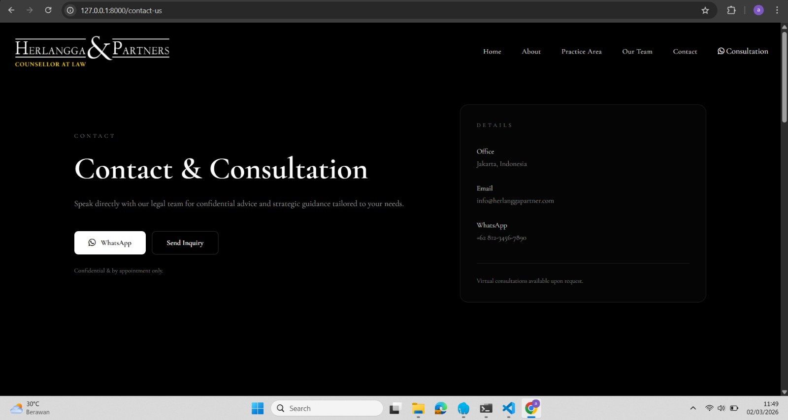 Screenshot portfolio 1